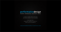 Desktop Screenshot of performativedesign.com