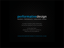 Tablet Screenshot of performativedesign.com